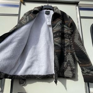 Cozy tribal pattern Cotton on Garments zip up jacket with tags M